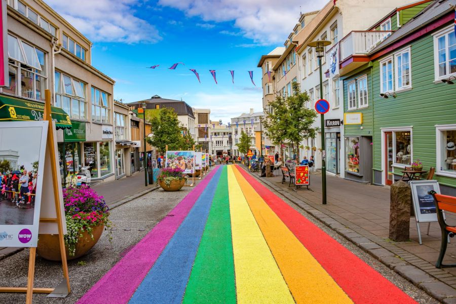 Reykjavik rainbow street