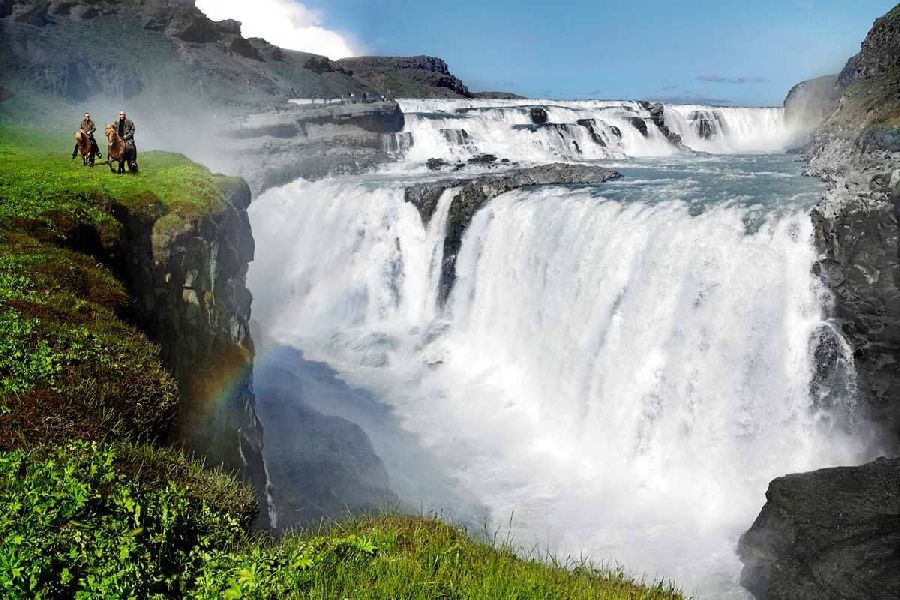 Gullfoss, busrondreis IJsland
