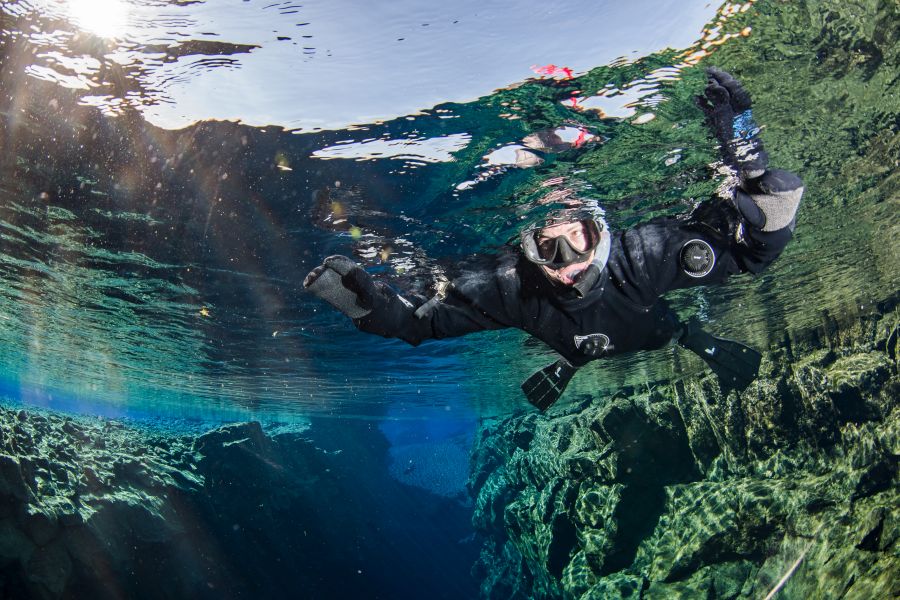 Vakantie Silfra kloof Thingvellir, snorkelen tussen twee continenten in Diversen (IJsland, IJsland)