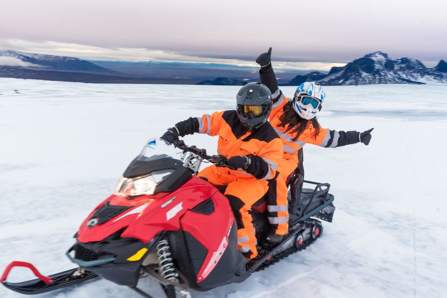 Vakantie Glacier Snowmobile tour vanaf Skjol (vlakbij Geysir) in Diversen (IJsland, IJsland)