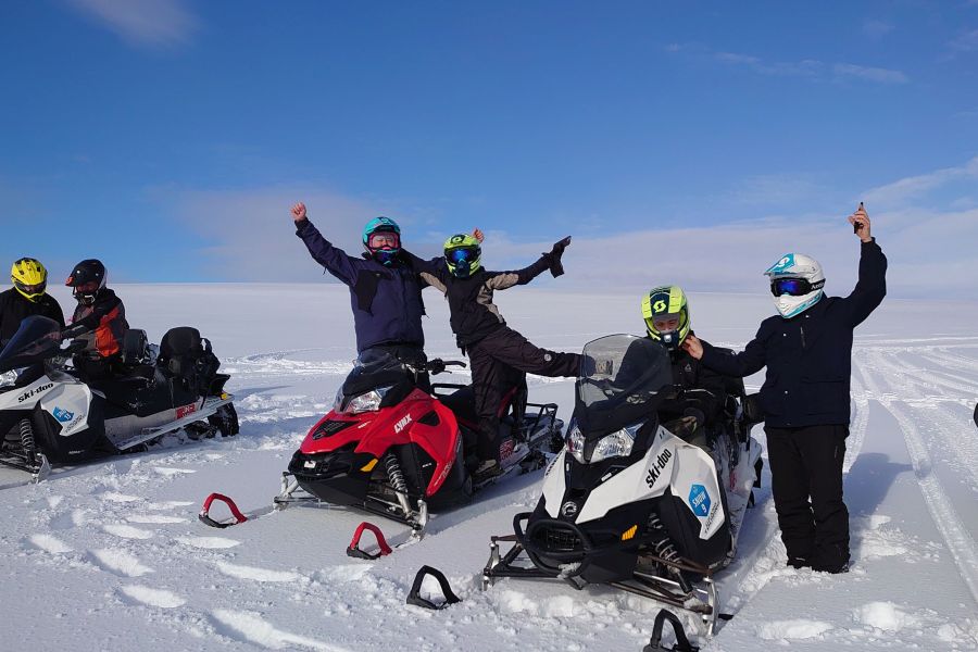Sneeuwscootertocht IJsland Geysir/Gullfoss