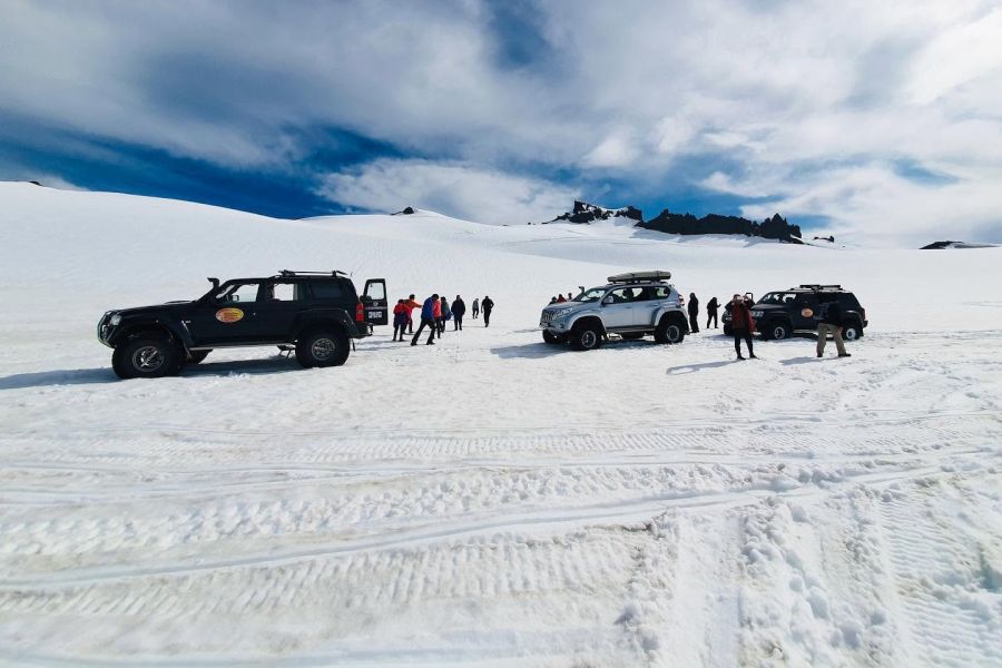Superjeep tocht op Vatnajökull gletsjer