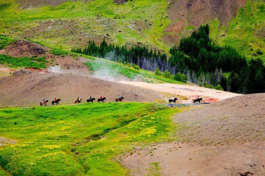 Vakantie Paardrijden vanuit Hveragerdi in Diversen (IJsland, IJsland)