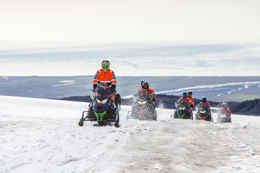 Sneeuwscootertocht Myrdalsjokull Gletsjer