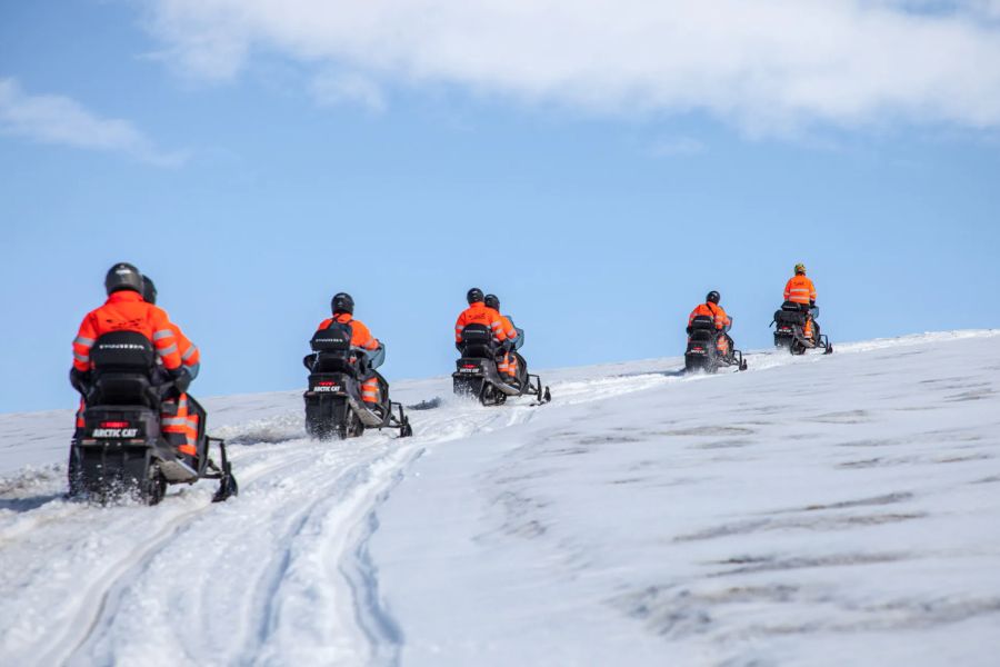 Sneeuwscootertocht Myrdalsjokull Gletsjer