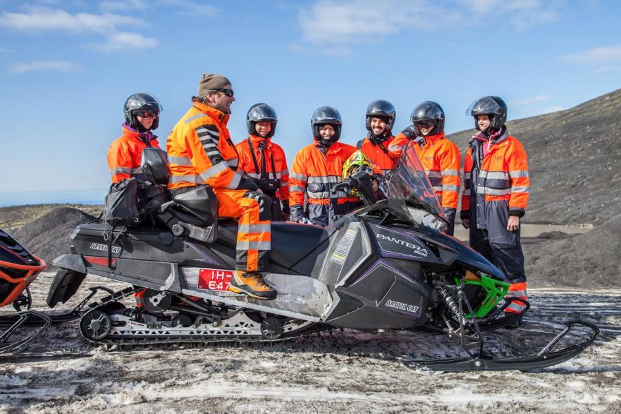 Sneeuwscootertocht Myrdalsjokull Gletsjer