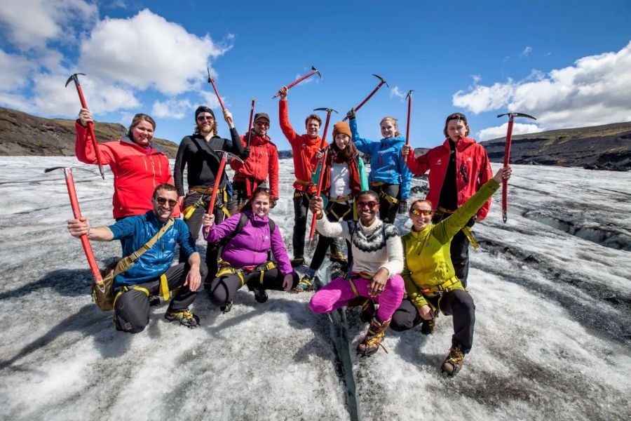 Gletsjerwandeling Solheimajokull IJsland