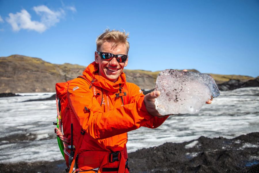 Gletsjerwandeling Solheimajokull IJsland