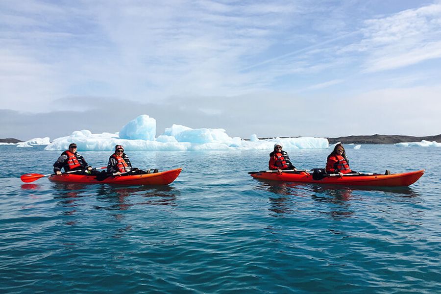Kajakken Jokulsarlon IJsbergenmeer