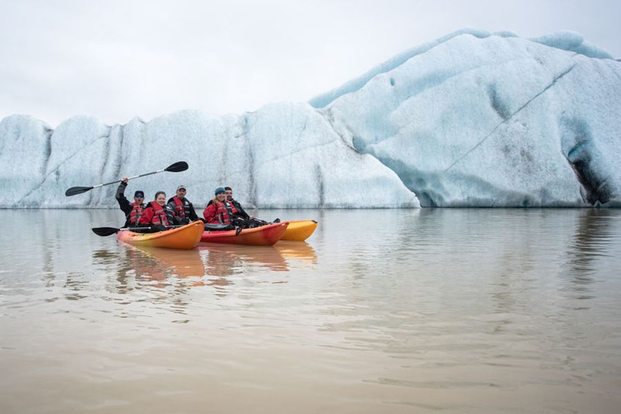 Kajakken Jokulsarlon IJsbergenmeer