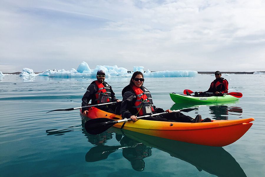 Kajakken Jokulsarlon IJsbergenmeer