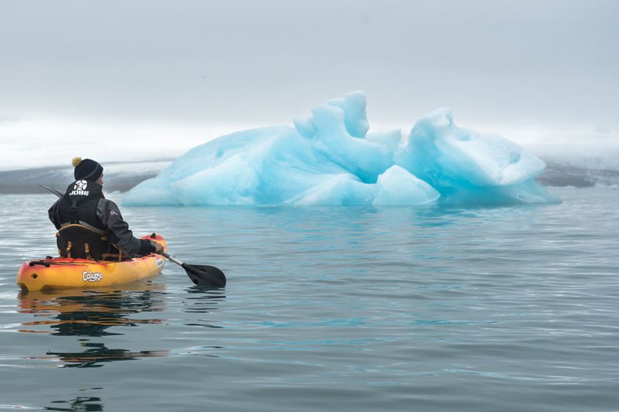 Kajakken Jokulsarlon IJsbergenmeer