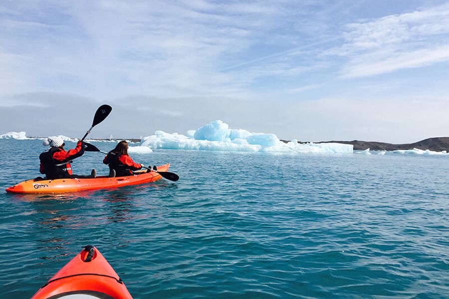 Kajakken Jokulsarlon IJsbergenmeer