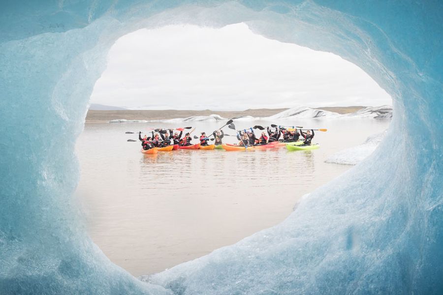 Kajakken Jokulsarlon IJsbergenmeer
