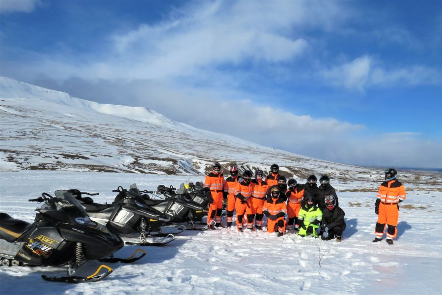 Sneeuwscooter tocht Akureyri