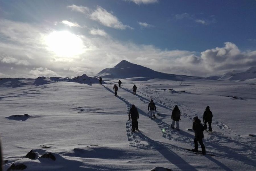 Sneeuwscooter tocht Myvatn