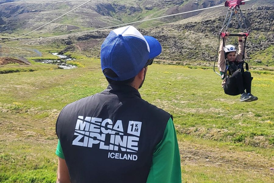 Mega Zipline vanuit Hveragerdi