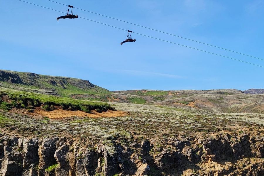 Mega Zipline vanuit Hveragerdi