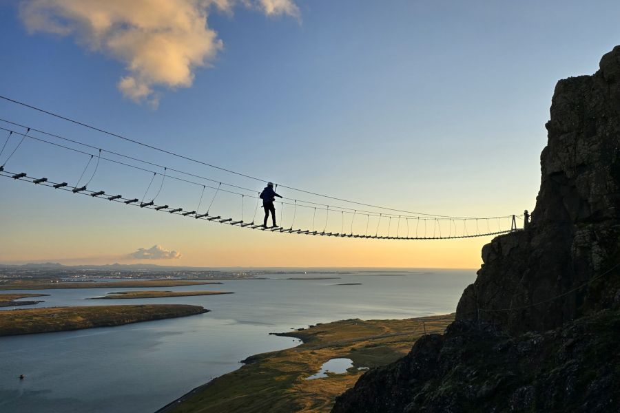 Falkaklettur Via Ferrata klimexcursie