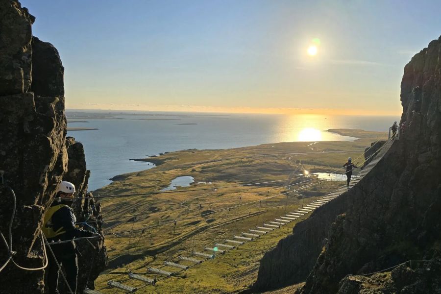 Falkaklettur Via Ferrata klimexcursie