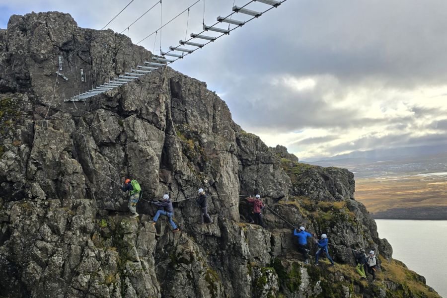 Falkaklettur Via Ferrata klimexcursie