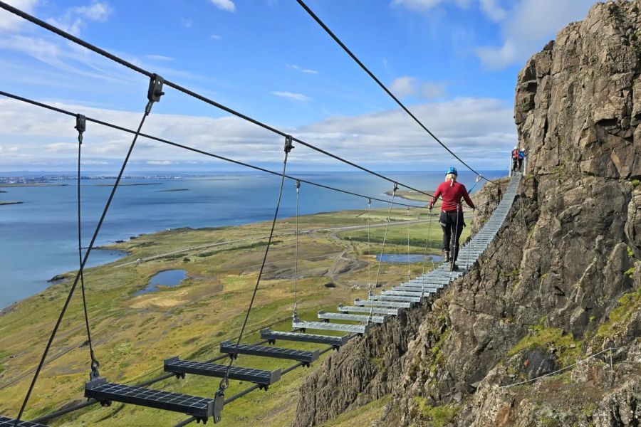 Falkaklettur Via Ferrata klimexcursie