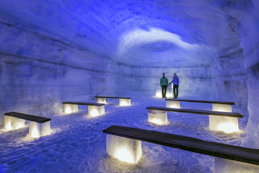 IJstunnel Langjökull gletsjer