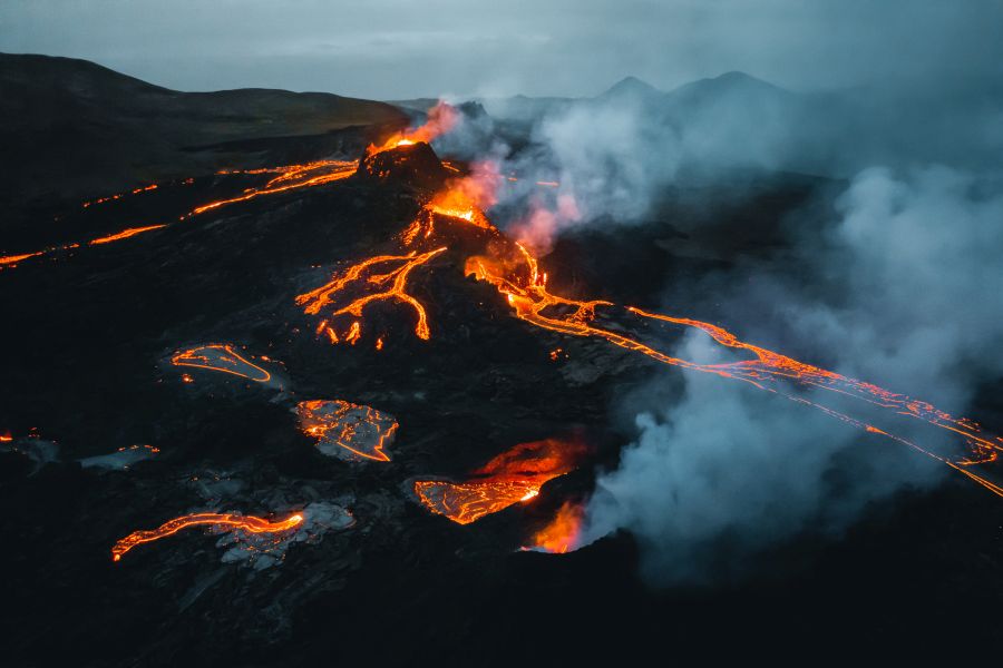 Fagradalsfjall vulkaanuitbarsting rondvlucht