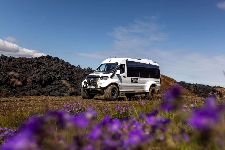 Volcano Shuttle bus naar nieuwe lavavelden Grindavik