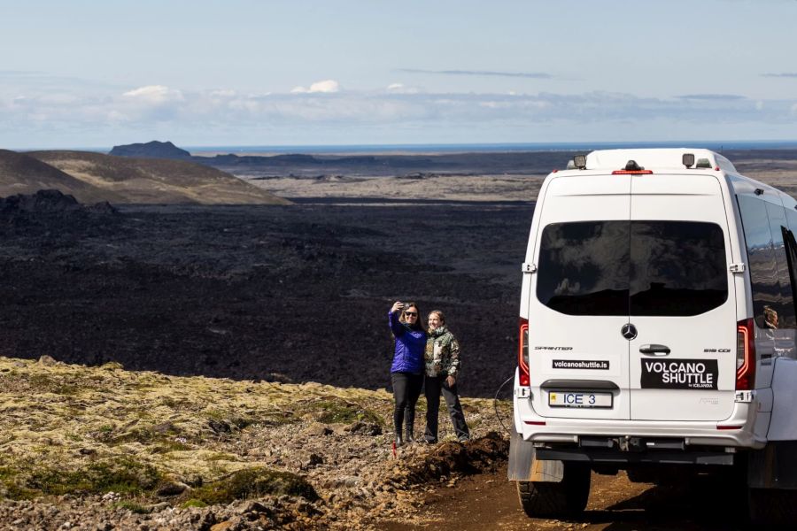 Volcano Shuttle bus naar nieuwe lavavelden Grindavik