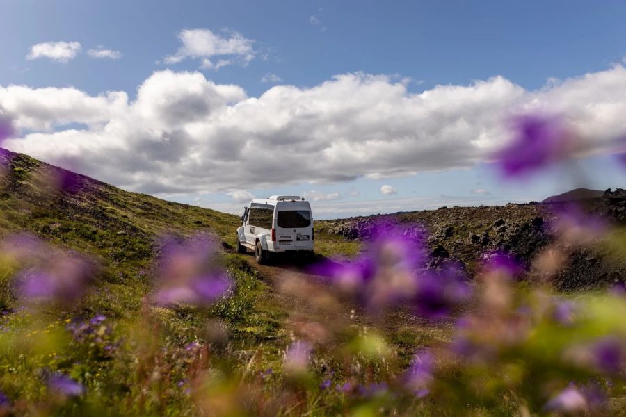 Volcano Shuttle bus naar nieuwe lavavelden Grindavik