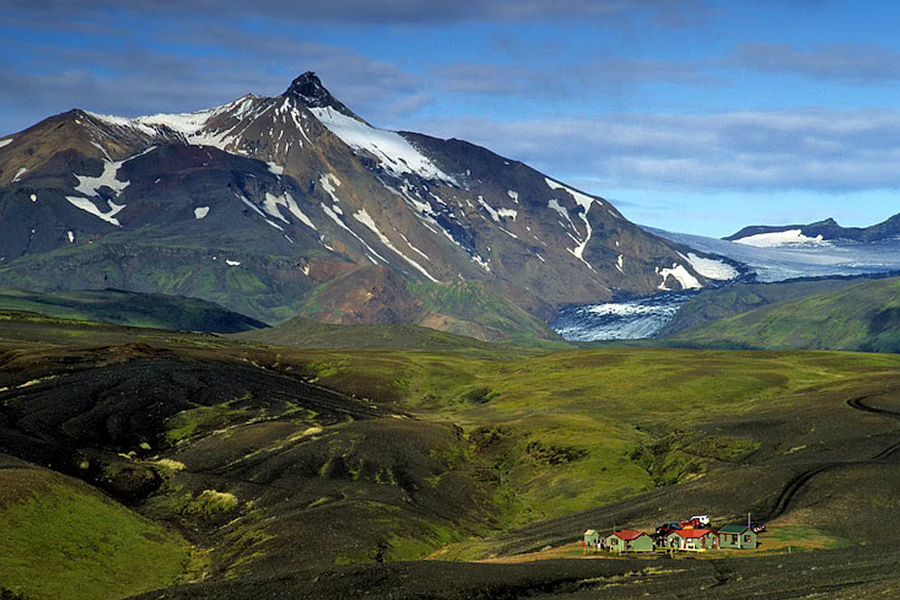 Berghutten IJsland Laugavegur wandelroute