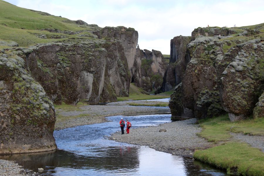 Fjadragljufur canyon IJsland