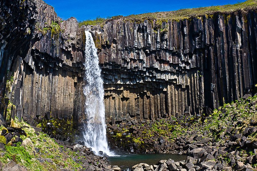 Skaftafell, Svartifoss waterval IJsland