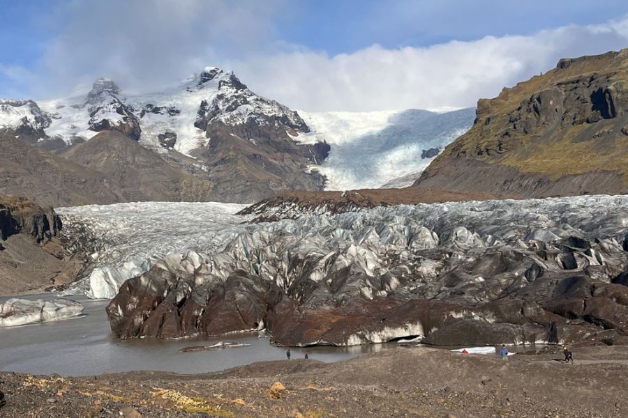 Svinafellsjökull gletsjer IJsland