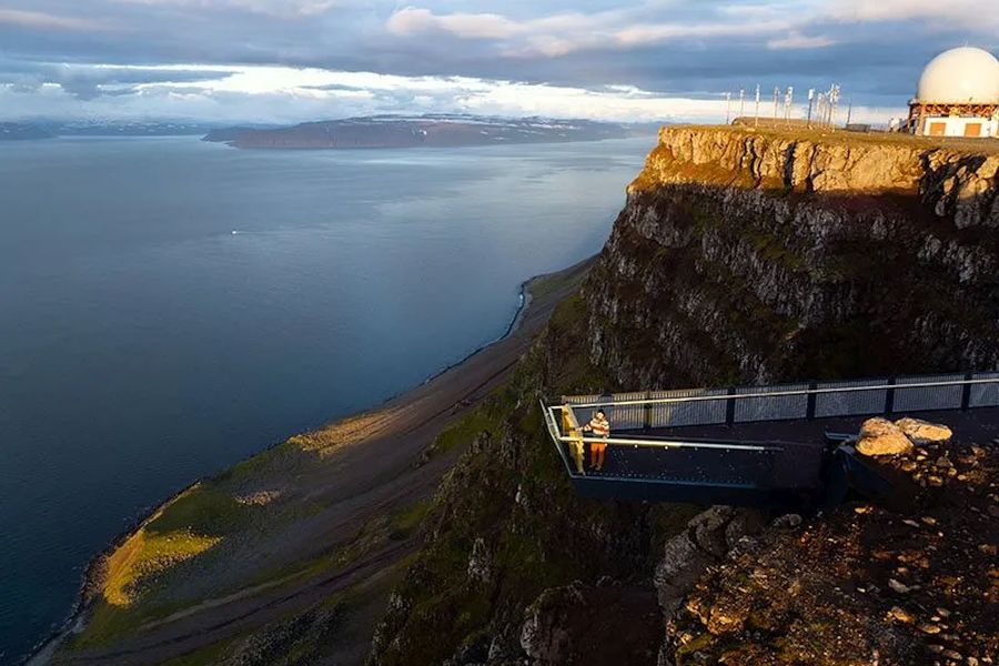 Bolafjall uitzichtsplatform Westfjorden