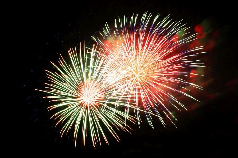 Reykjavik Nieuwjaar vuurwerk