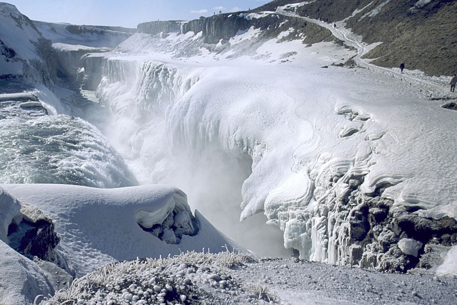 Gullfoss waterval Golden Circle Zuid-IJsland