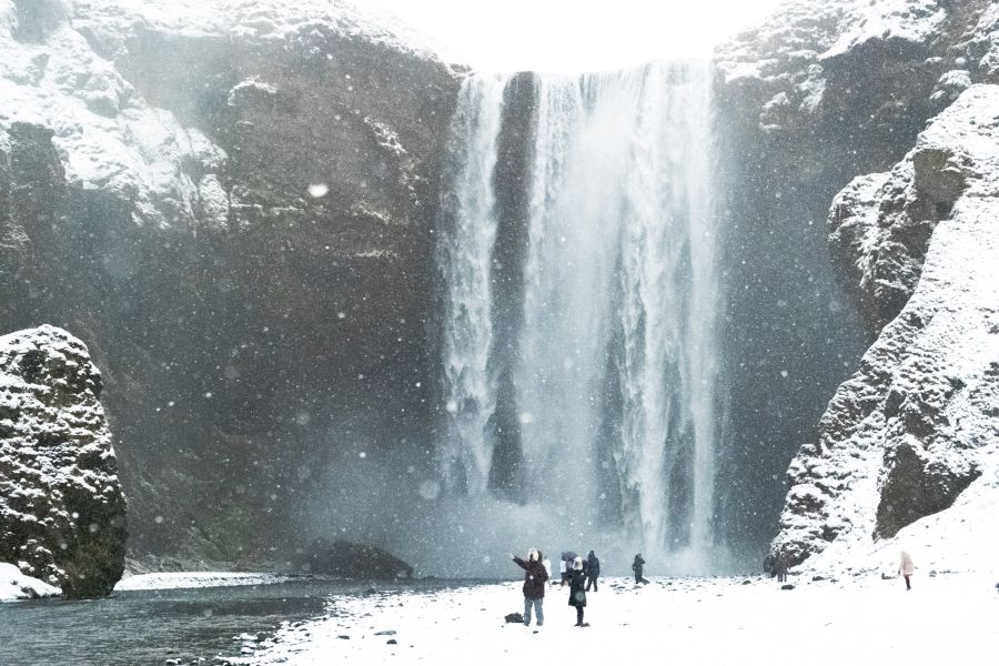 Skogafoss waterval Zuid-IJsland