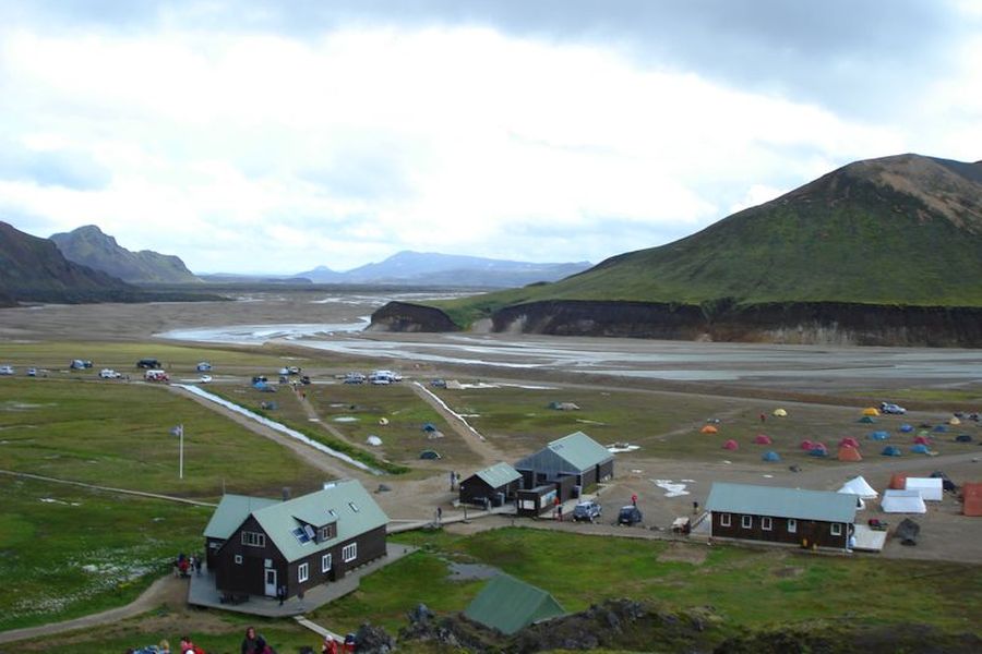 Landmannalaugar berghut Laugavegur