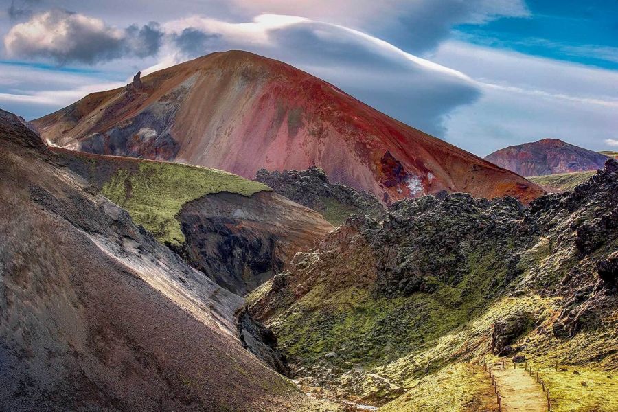 Landmannalaugar berghut Laugavegur