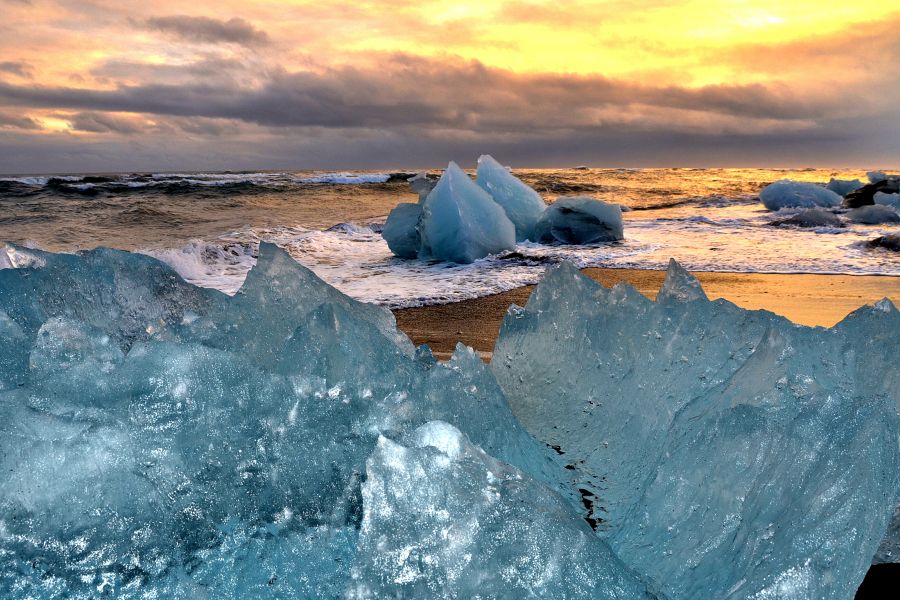 Diamond Beach Autorondreis IJsland