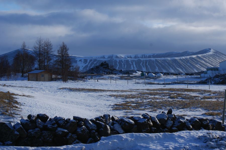 Hverfjall krater Myvatn