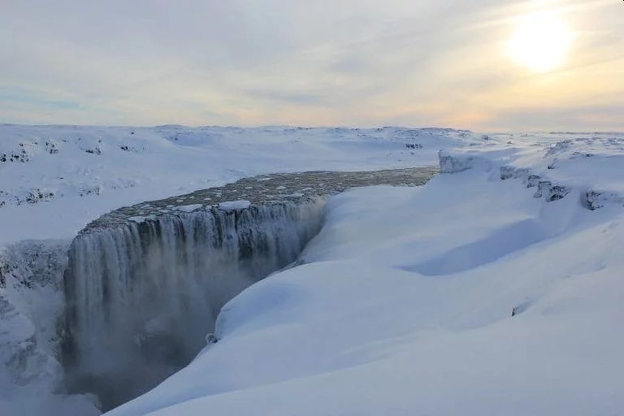 Dettifoss IJsland winter