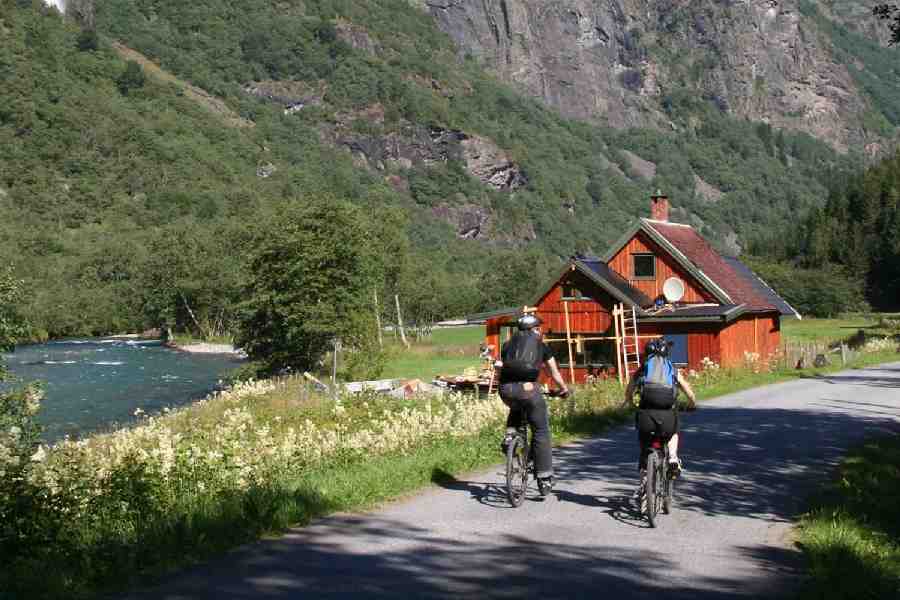 Flåmsbana en mountainbike