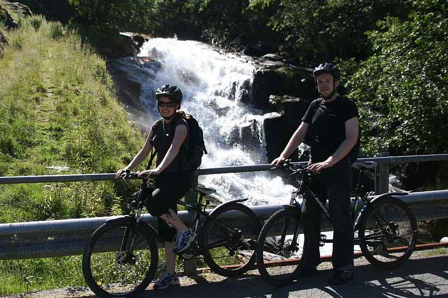 Flåmsbana en mountainbike
