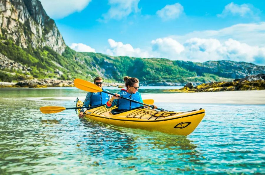 zeekajakken vanuit Svolvaer op de Lofoten