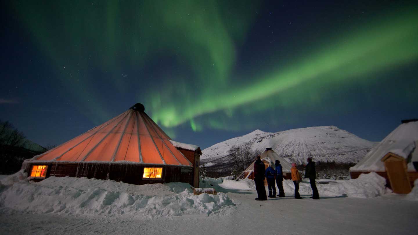 Tromsø Noorderlicht bij Camp Tamok