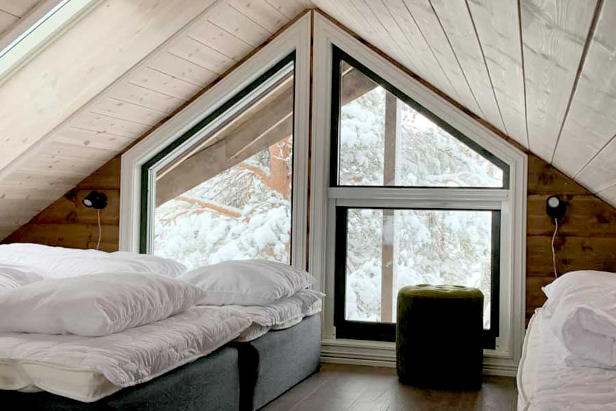 Winterse boomhut Trysil