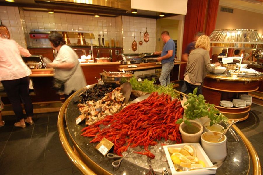 Eten bij het Union hotel in Geiranger 